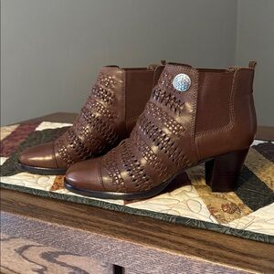 Brighton Brown Ankle Booties